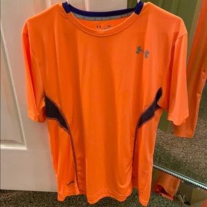 Orange under armor shirt